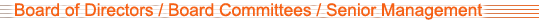 Board of Directors / Board Committees